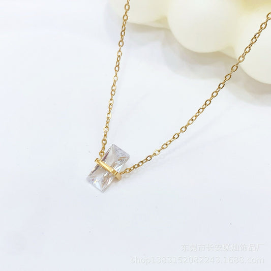 Not so basic! Clear Necklace