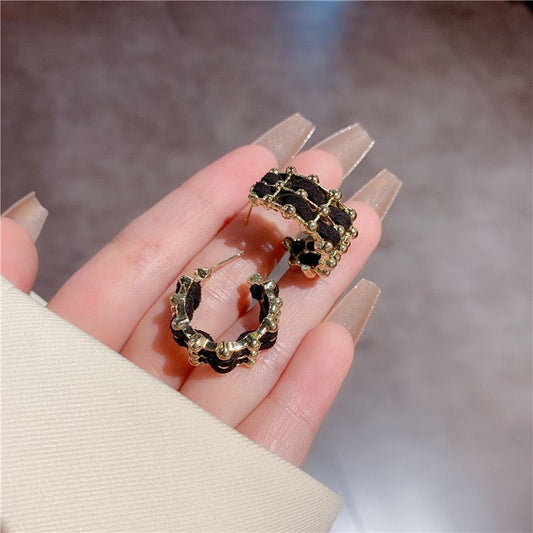 Very Black Velvet earrings