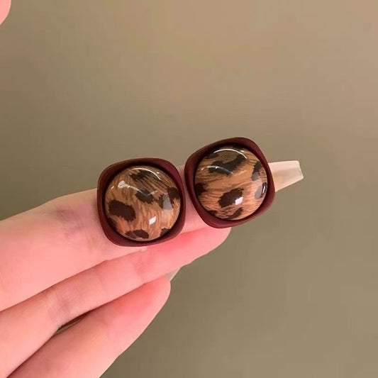 Leopard Print Earrings