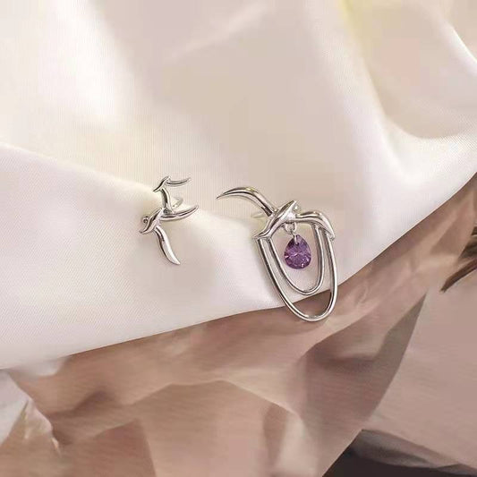 Fortnight Purple Earrings