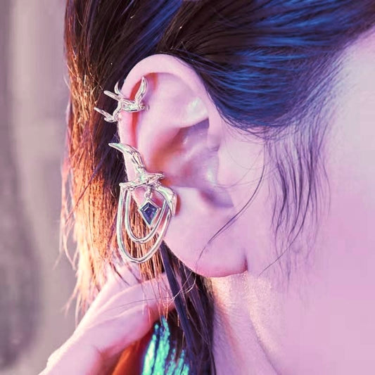 Fortnight Purple Earrings