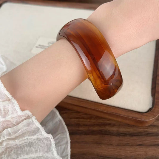 Chunky Drip Acrylic Bangle