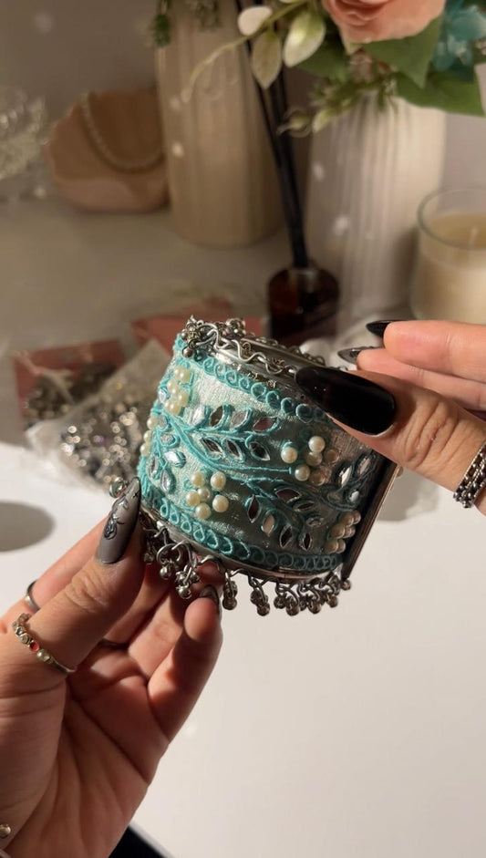 The Azure Artisan Cuff