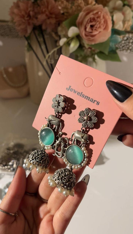 Indie Elegance Jhumka Earrings