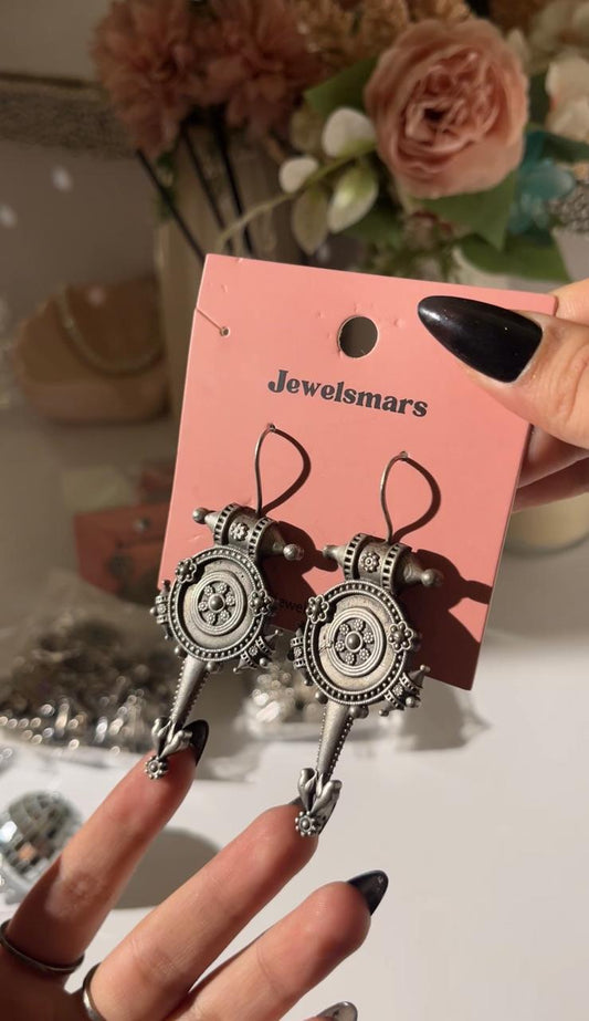 Kavya Tribal Medallion Drop Earrings