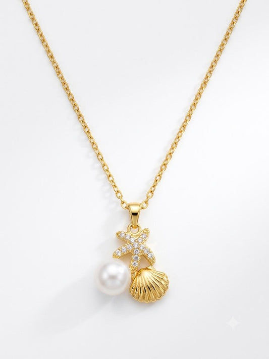 Siren’s Treasure Shell & Starfish Necklace
