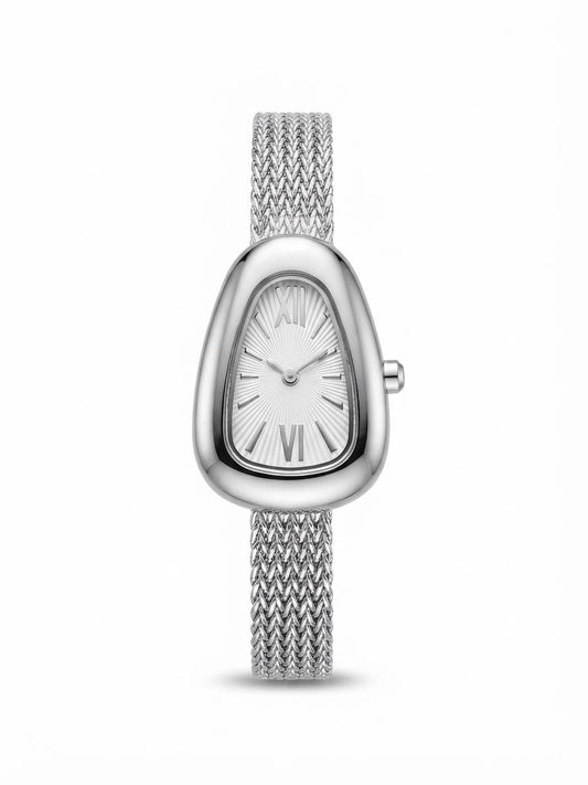 Striking Silver Band Watch