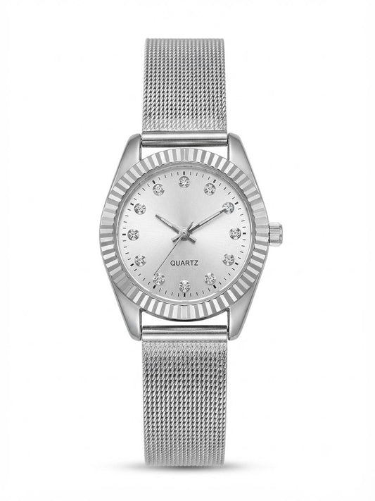 Bezelled Silverine Watch