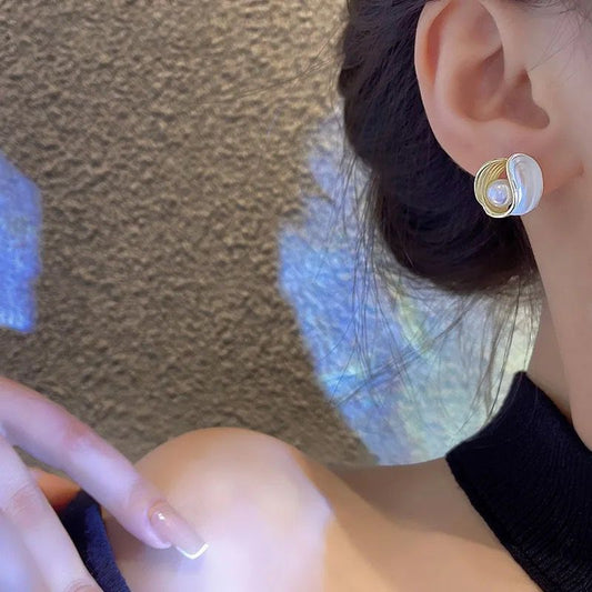 Yumiko Sweet Pearl Earrings- white