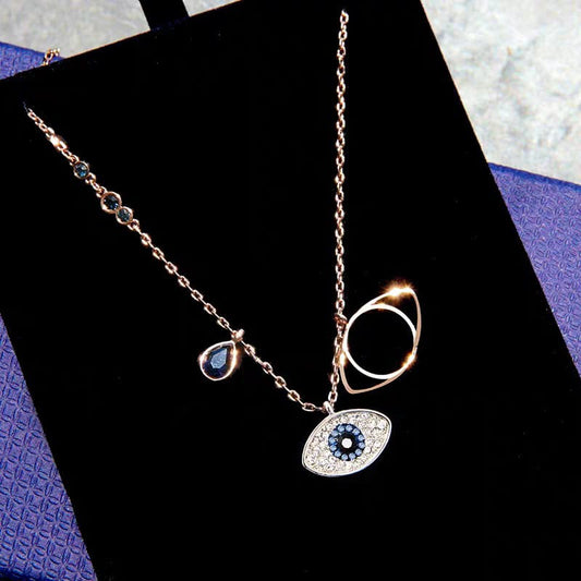 EVIL EYE NECKLACE (stainless steel)