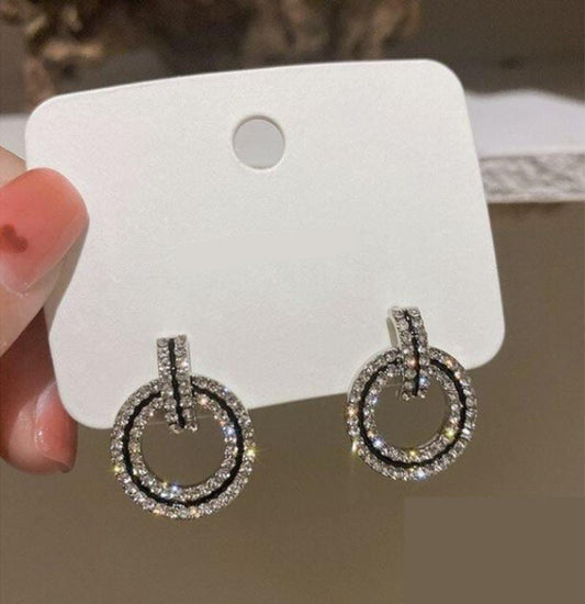 Glamorous Black Diamond Earrings