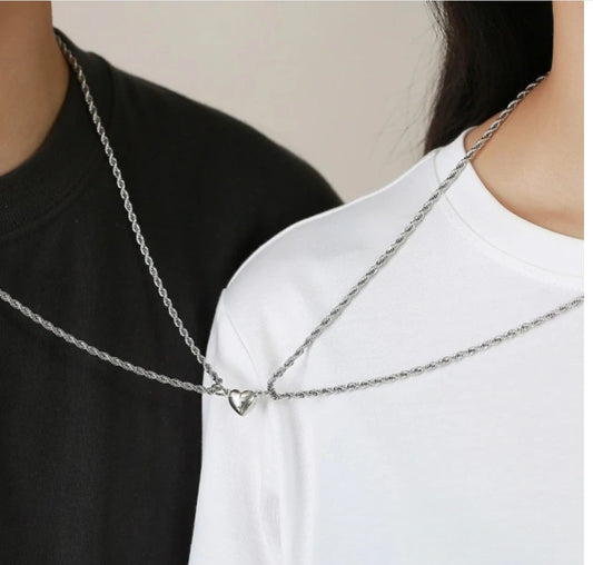 Couple/BFF Magnetic Hearts Necklaces (2pc) [99rs each]