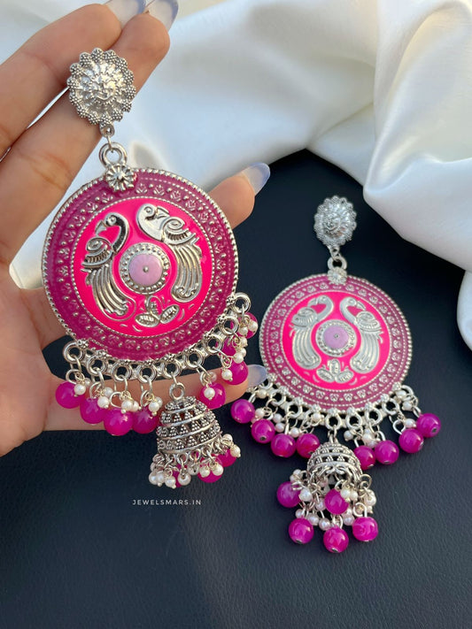 Ishkaara Earrings [Pink]