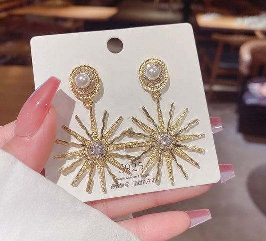 KOREAN CLASSY SUN EARRINGS