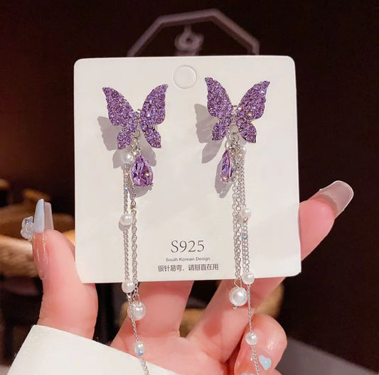 Korean Luxury Butterfly Earrings