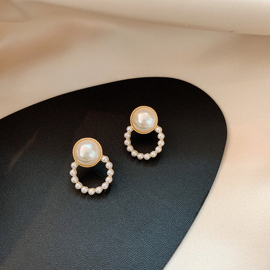 KOREAN PEARL STATEMENT EARRINGS