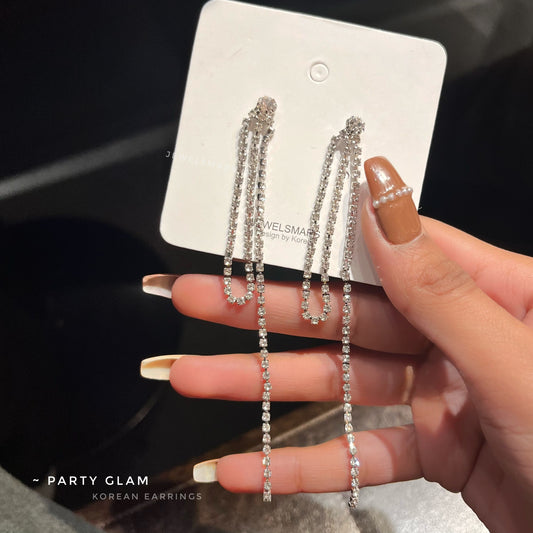 Korean Party Glam Earrings