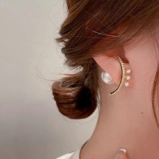 Korean Pearl Earwrap Earjacket Earrings- can be worn in multiple ways