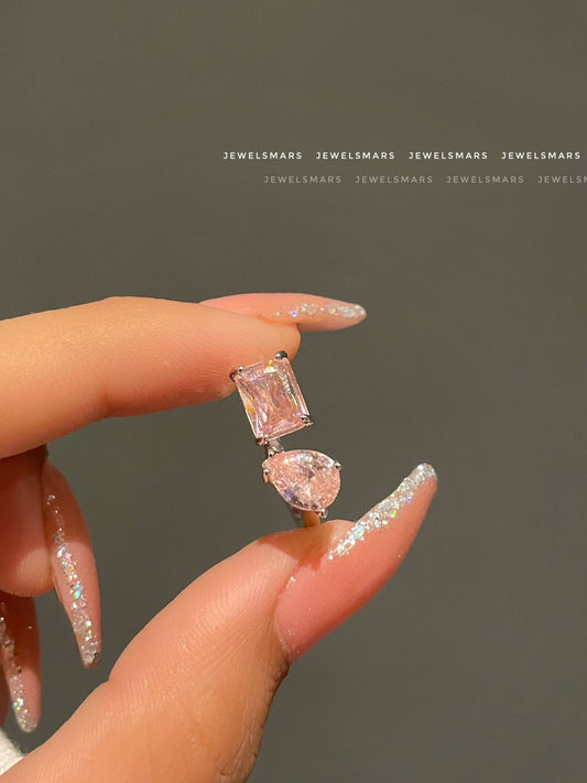 Kylie Geometric Ring - pink