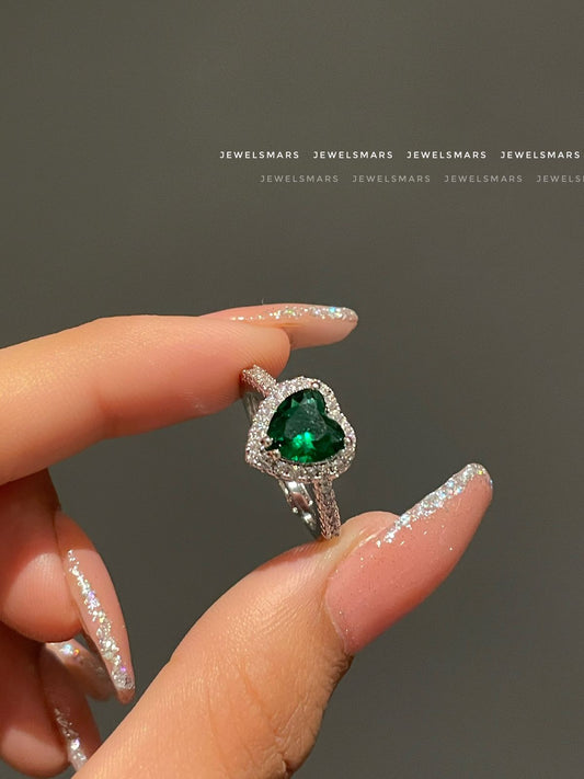 Soulmate Heart Ring - green
