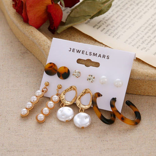 The Casual Affair Combo of 6 earrings