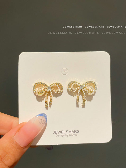 The Glamorous Bow - Korean earrings